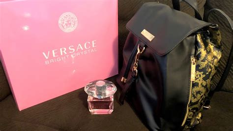 versace free backpack|versace cologne with free backpack.